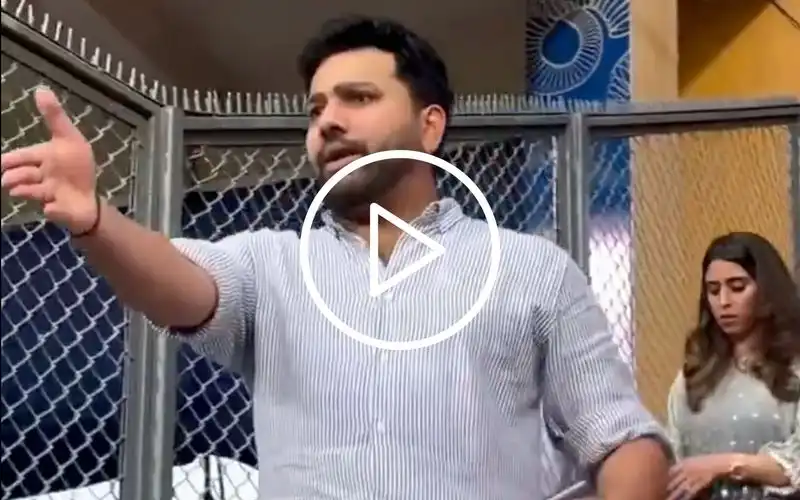 "Sath Me Rakh Na Inko" - Rohit Sharma Gets Angry During Stand Inauguration Ceremony